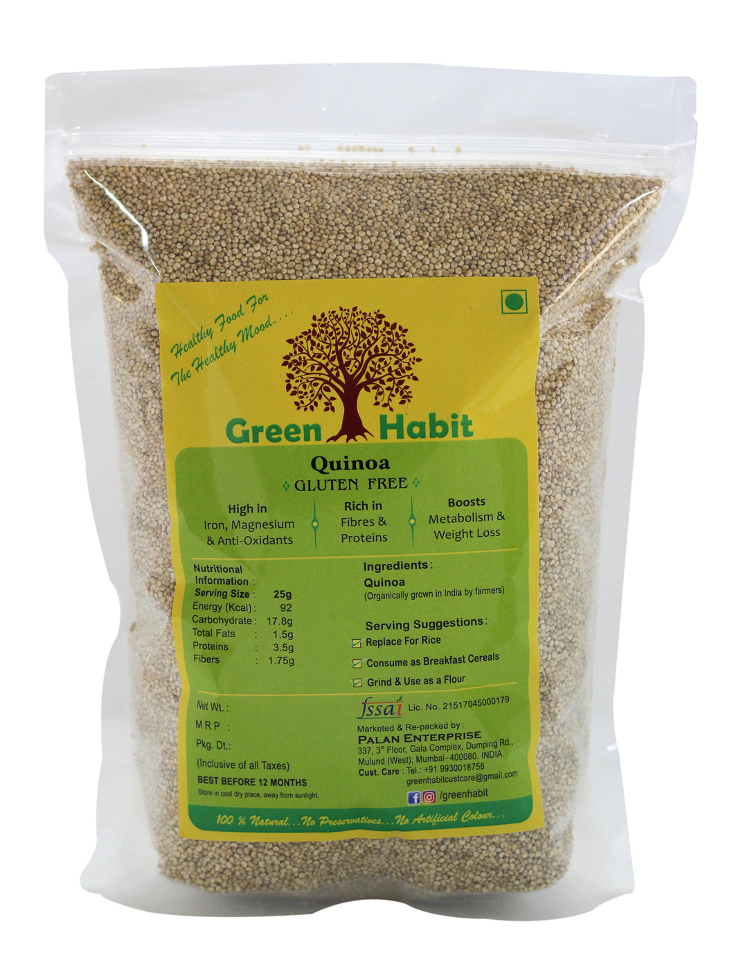 Green Habit Gluten-free  White Organic Quinoa - Green Habit