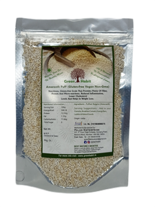 Green Habit Amaranth Puff (Rajgira Puff) | Gluten-Free |Vegan|Non GMO - Green Habit