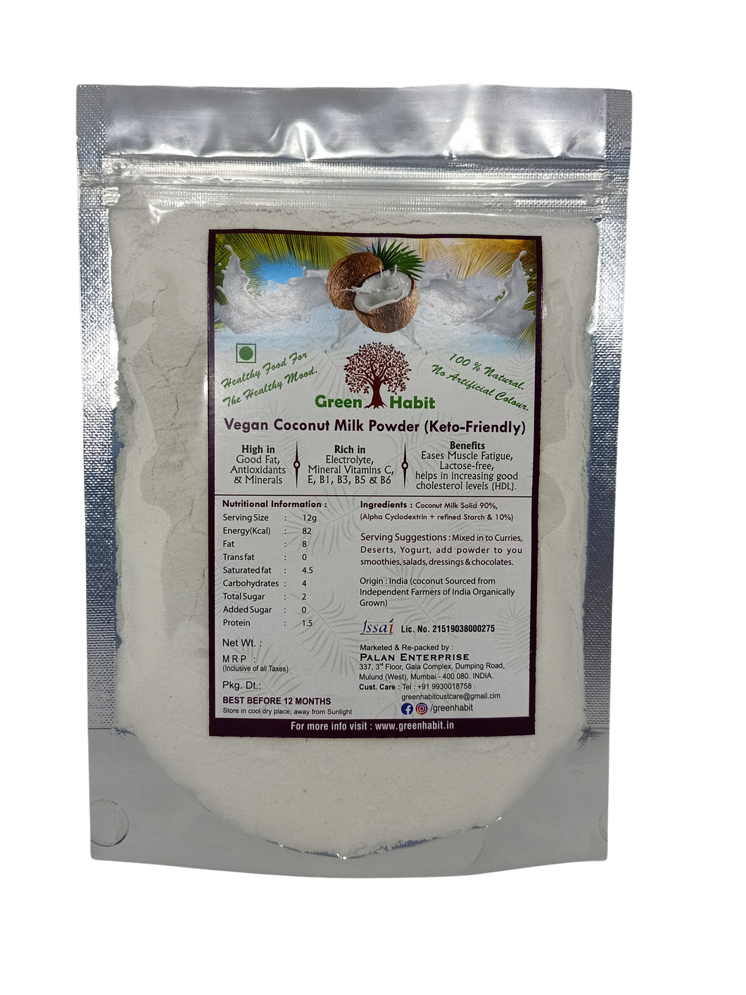 Green Habit Vegan Coconut Milk Powder - Green Habit