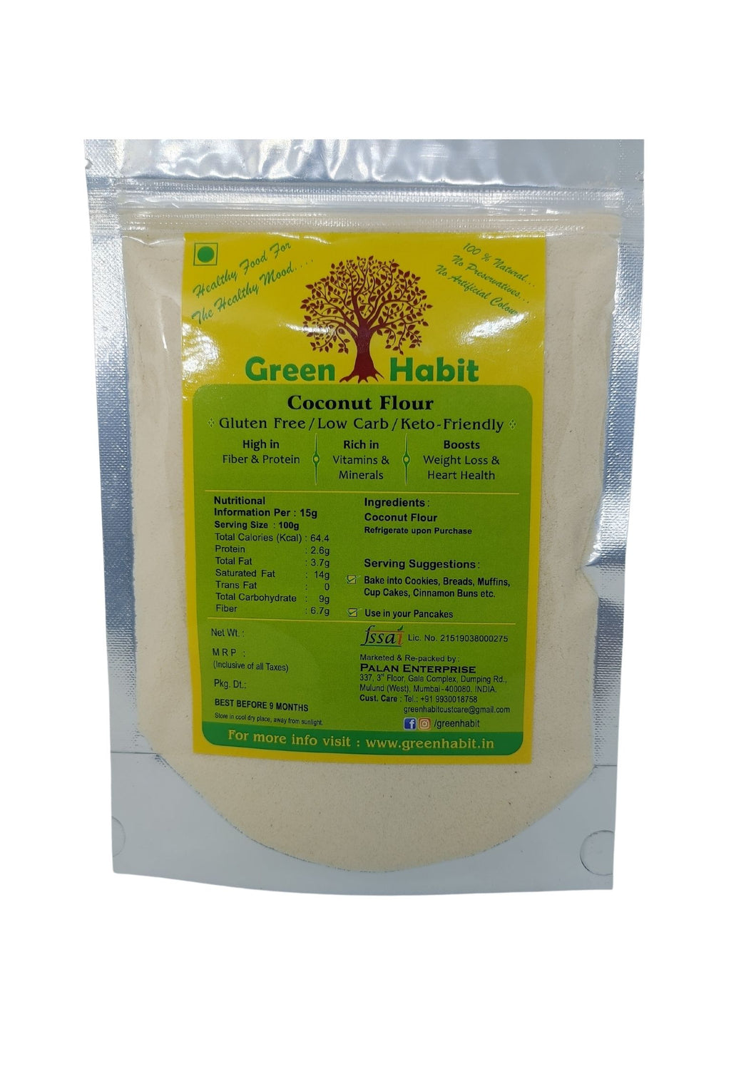 Green Habit Coconut Flour [Gluten-Free, Fiber-Rich, Paleo Friendly] - Green Habit