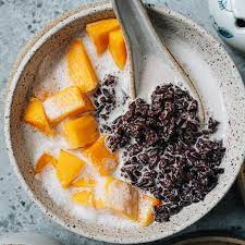 Black rice pudding