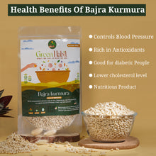 Load image into Gallery viewer, Greenhabit Jowar, Ragi &amp; Bajra Kurumura Trio a.k.a Sorghum, Finger millet &amp; Pearl Millet Puffed for Healthy Munching alternatives (Puffed Bajri 200g,Puffed Jowari 200g &amp; Puffed Ragi 200g pack each)