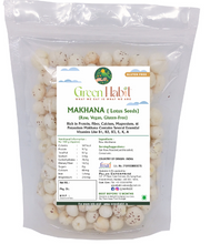 Load image into Gallery viewer, Green Habit Jumbo Hand-Picked Raw Makhana aka Fox-Nuts 100 gm | Non-GMO| Super Food | Gluten-Free Snacks | Plain