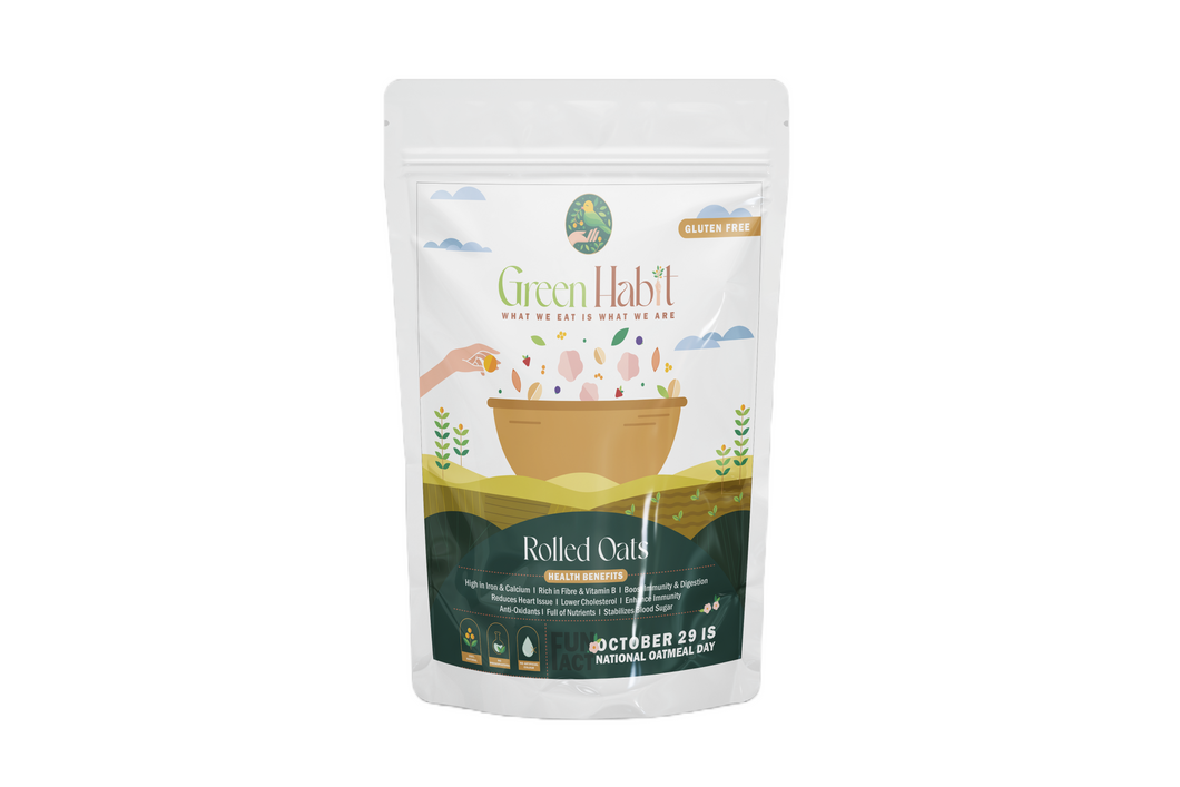 Green Habit Gluten Free Rolled Oats (Old Fashioned Oats) - Green Habit
