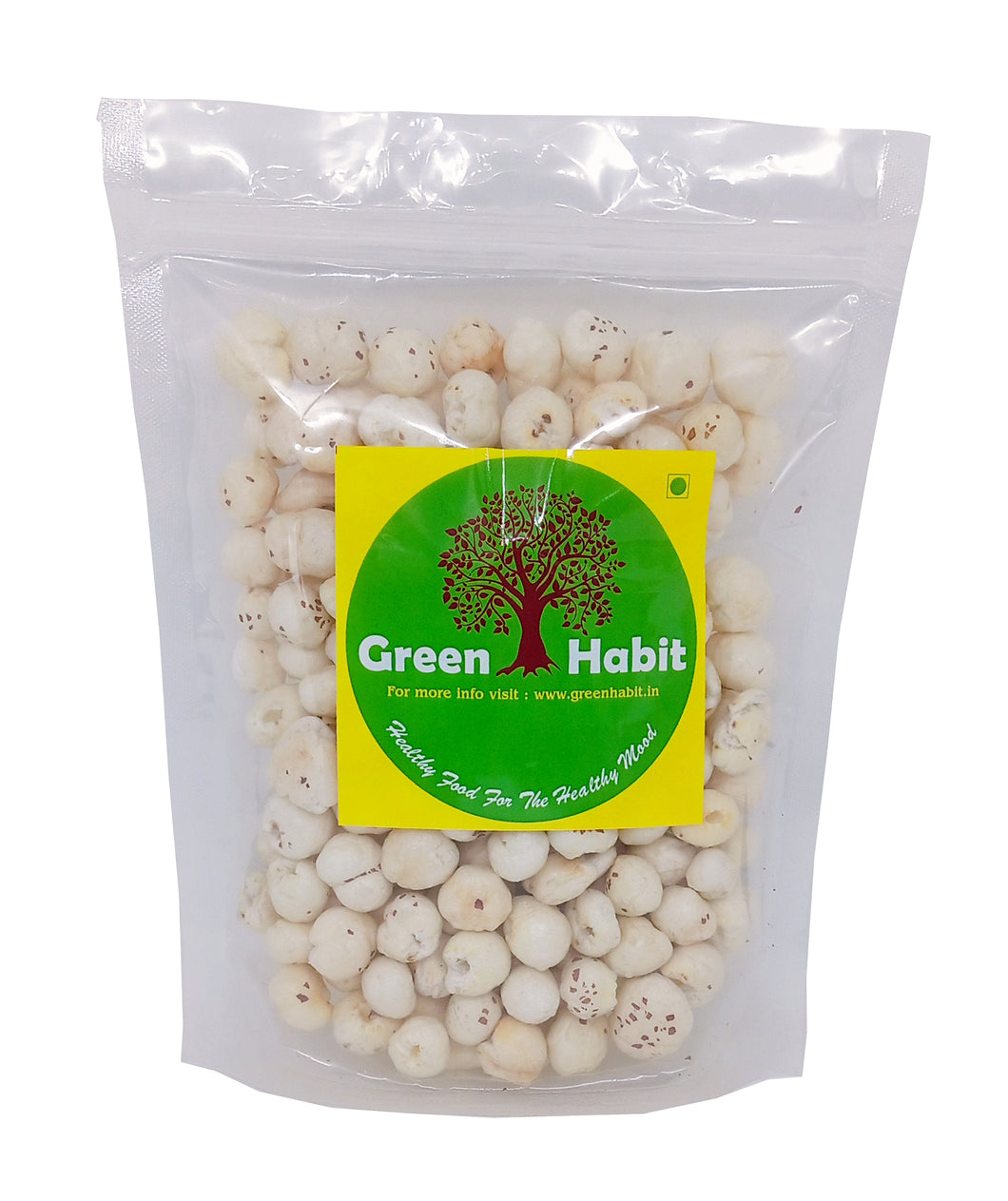 Green Habit Jumbo Hand-Picked Raw Makhana aka Fox-Nuts 100 gm | Non-GMO| Super Food | Gluten-Free Snacks | Plain - Green Habit