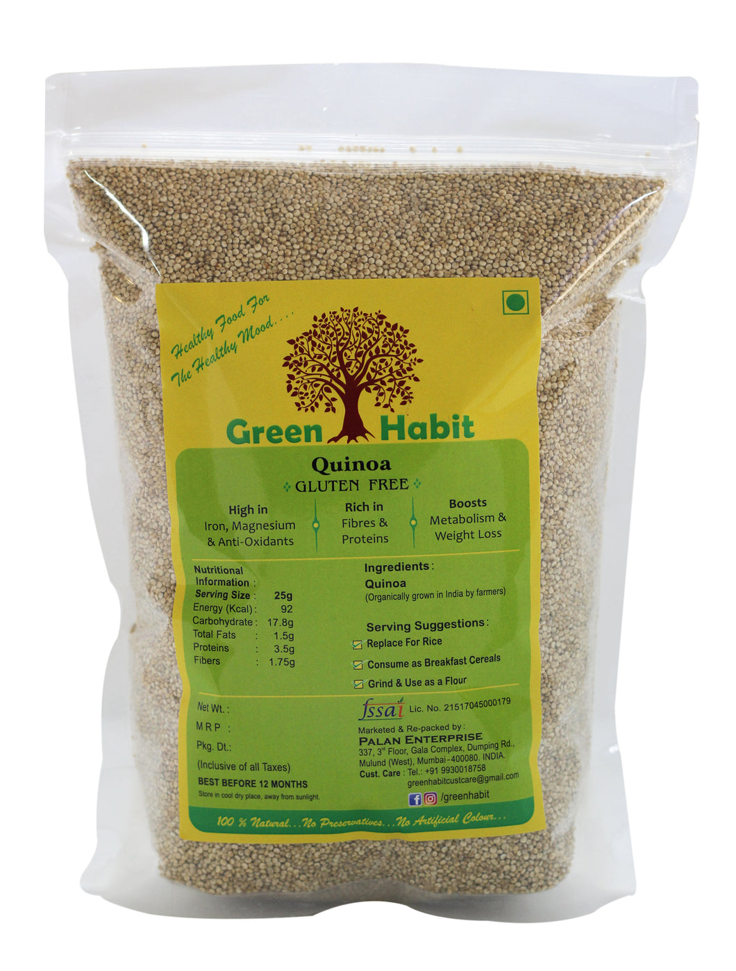 Green Habit Gluten-free  White Organic Quinoa - Green Habit