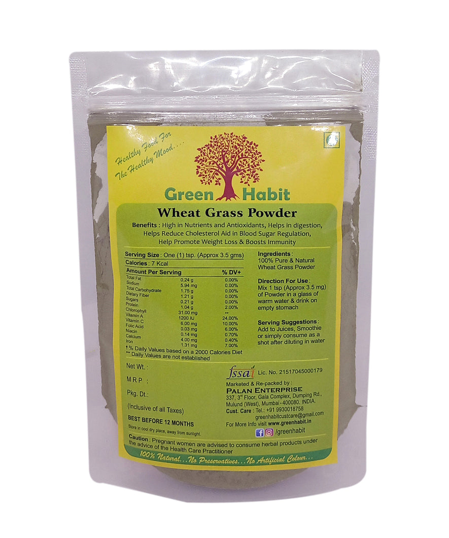 Green Habit Organic Gulten-free Wheat Grass Powder - Green Habit