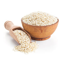 Load image into Gallery viewer, Green Habit Sesame Seeds — Natural, Whole, White, Non-GMO, Raw, Kosher, Bulk, Rich in Calcium, Iron, and Fiber, Great for Baking - Green Habit