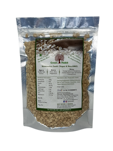 Green Habit Raw Watermelon Seeds for Eating Tarbuj Beej, Char Magaz, - Green Habit